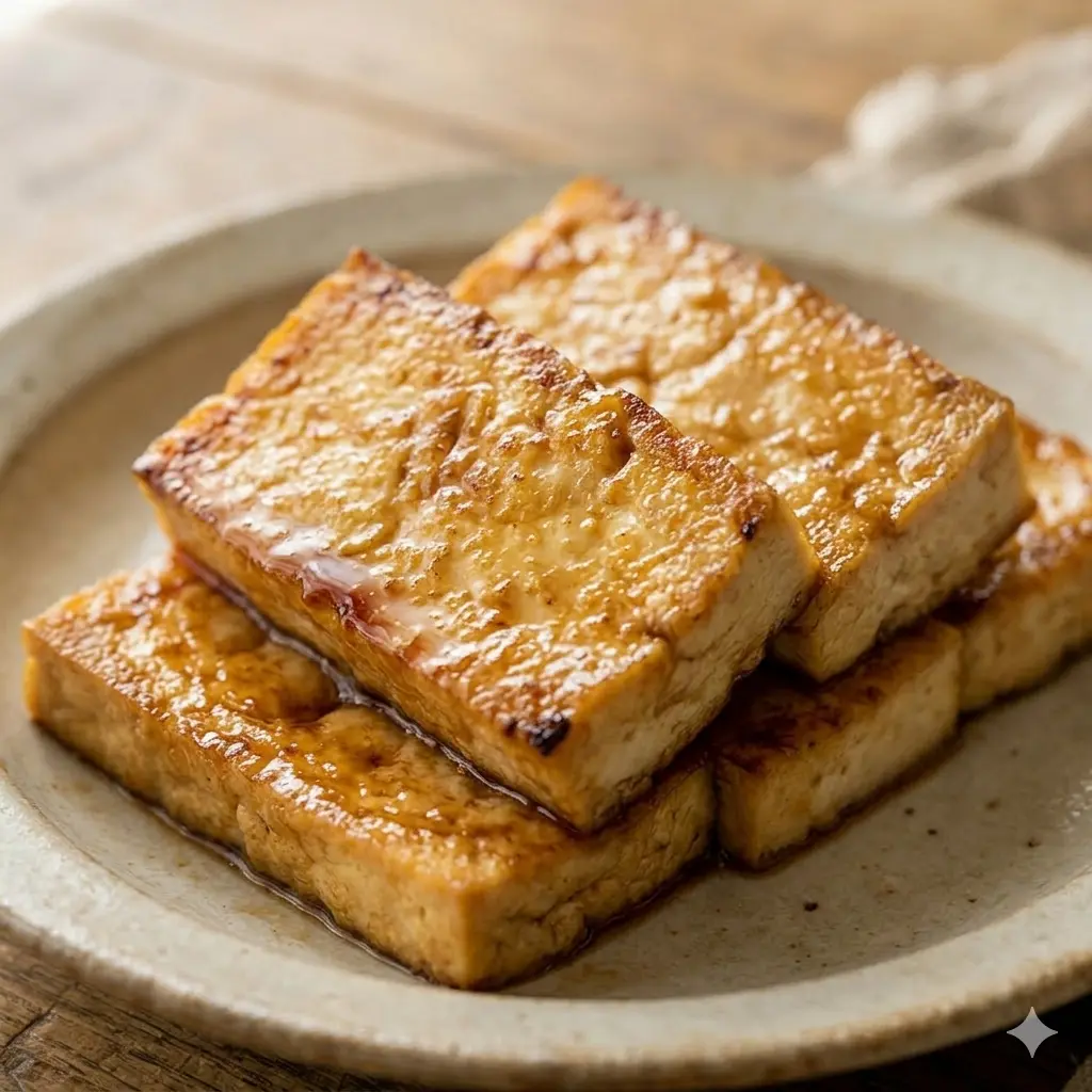 豆腐の甘辛焼き