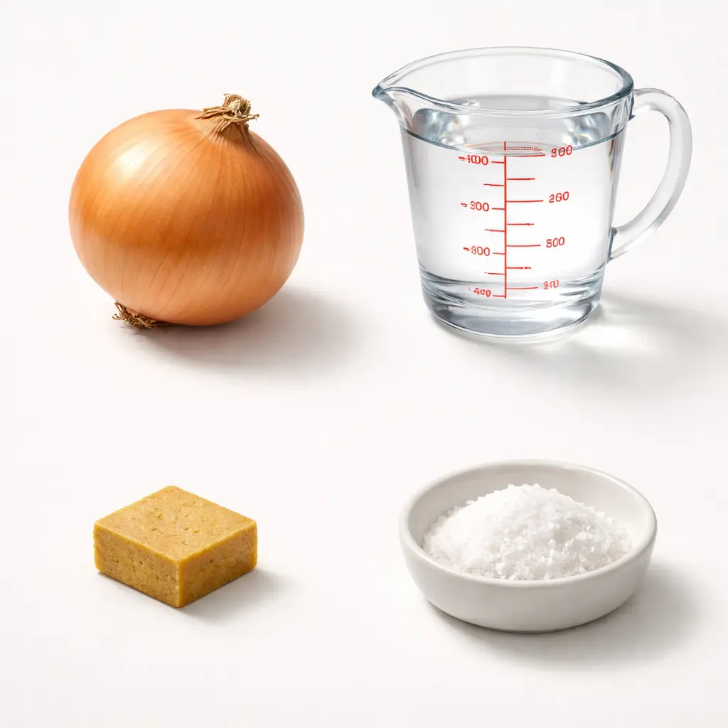 玉ねぎスープの材料